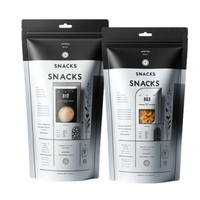 Pochette souple refermable en PE avec impression offset pour l'emballage de snacks, bonbons et biscuits – Sac scellé jetable et flexible