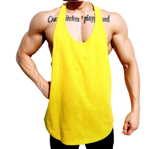Breathable Gym Workout Sleeveless Shirt Men Bodybuilding Clothing Fitness Sportswear <b>Vests</b> New Workout Gym Guys Tank Tops - Product Image 6