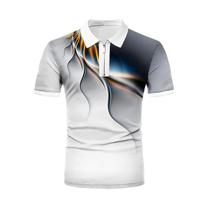เสื้อโปโลสำหรับผู้ชายผ้าระบายอากาศได้ดีมีการออกแบบที่เป็นเอกลักษณ์มีหลายสีและโลโก้ - Product Image 6