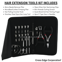 Kit de Herramientas para Extensiones de Cabello de Acero Inoxidable Quirúrgico Personalizado de Alta Calidad, Alicates, Herramienta Rápida para Trenzar y Separar el Cabello