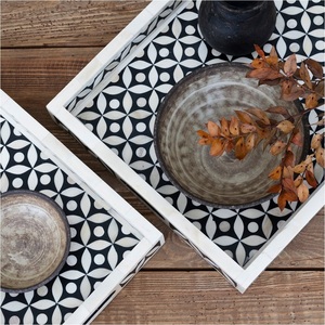 ผู้ผลิตถาดฝังกระดูกในอินเดีย ถาดเสิร์ฟฝังกระดูกเรซิ่นคุณภาพพรีเมียม สีปรับแต่งได้ - Product Image 2