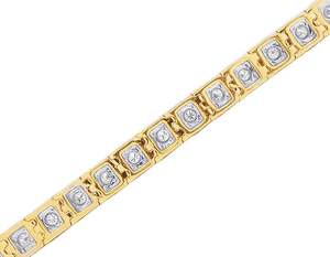 Bracelet en diamant cultivé en laboratoire en or jaune de qualité supérieure Design à maillons de tennis parfait pour les vêtements de luxe et les occasions de mariage - Product Image 5