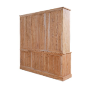 Librería Moderna de Seis Puertas Corredizas - Librería de Madera Maciza de Estilo Antiguo para Muebles de Hogar - Product Image 5