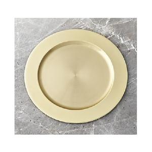 Gold <b>Charger</b> <b>Plate</b> Custom Design Wedding Dinnerware Serving Large Display Round <b>Plate</b> Dish <b>Charger</b> <b>Plate</b> Food Safe Quality - Product Image 4
