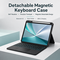 Casing Keyboard Magnetik Dapat Diputar, Dapat Diisi Ulang 5.0, Kontrol Gerakan, Cangkang Tablet Terpisah, Tombol Gunting, Latensi Rendah, Alur