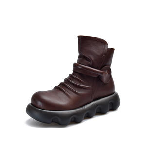 รองเท้าบูทหนังผู้หญิงทรงสูงถึงเข่า แฟชั่นรองเท้าบูทเหนือเข่า ส้นหนา สำหรับงานปาร์ตี้ฤดูหนาว ใส่ทำงาน และใส่ในชีวิตประจำวัน - Product Image 4