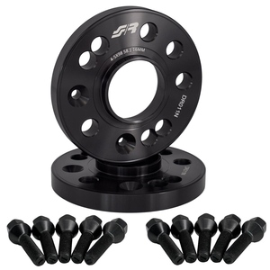 2 entretoises de roue noires 16mm 4/5x98 centrage 58.1 avec bull. - Product Image 1