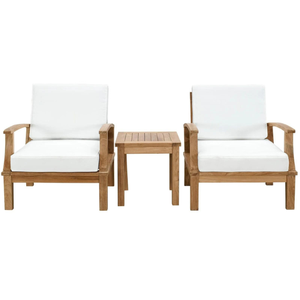 Conjunto de sofás de jardín de madera de teca con diseño minimalista para decoración del hogar y hoteles de Indonesia - Product Image 1