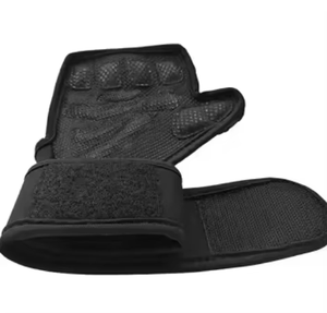 Guantes de levantamiento de pesas ventilados Soporte de muñeca Agarre antideslizante, guantes de entrenamiento de medio dedo para gimnasio, CrossFit y entrenamientos de fitness - Product Image 3