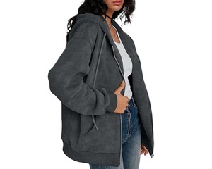 Sweat à capuche zippé personnalisé le plus populaire pour hommes, brodé effet soleil délavé, 100 % coton, chaud et doux, en polaire pour l'hiver, vêtement d'extérieur à capuche - Product Image 4