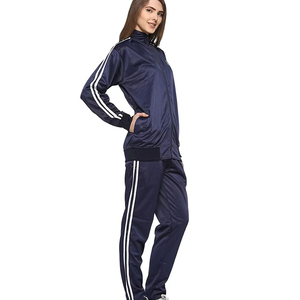 Chándal de entrenamiento de dos piezas para mujer, precio al por mayor, hecho en tela de poliéster de alta calidad, chándal de poliéster para mujer - Product Image 3