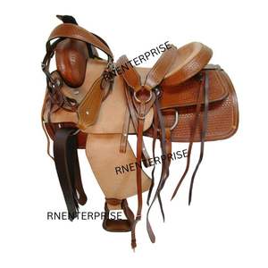 Selle de cheval Wade en cuir véritable nouveau design de selle Western taille 12-18 pouces vente en gros - Product Image 1