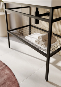 Conjunto de lavabo de cerámica de diseño moderno con un cajón - Product Image 6