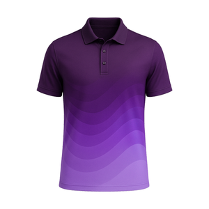 Haute Qualité Sublimation Oem Broderie 88% Polyester 12% Spandex Hommes Slim Fit Design Sublimation Polo De Golf Personnalisé - Product Image 5