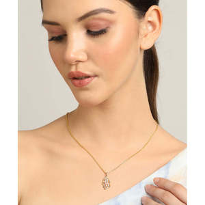 Collier pendentif goutte d'eau et géométrique plaqué rhodium platine - CLARA Bijoux tendance en argent sterling 925 - Product Image 5