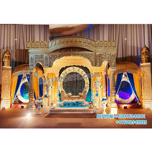 Boda árabe Recepción Fiesta Escenario Decoración Boda paquistaní Compromiso Ceremonia Escenario Tema marroquí Boda Evento Escenario Decoración - Product Image 1
