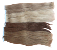 Extensions de cheveux vierges vietnamiens à bandes adhésives, double trame, ultra-lisses, Fumi Yaki, haute qualité, vente en gros, ondulations naturelles, ondulations aquatiques
