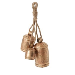 Trendy Design Metal Vintage <b>Cow</b> Hanging <b>Bells</b> Handmade Antique Gold Luxury Hanging <b>Bell</b> Decorative Lucky <b>Cow</b> <b>Bells</b> - Product Image 4
