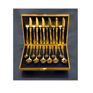 Cubiertos Artesanía Cuchillo de mantequilla y tenedor Postre Cuchara de latón usada con caja de embalaje de regalos Diseño de lujo La mayoría de la venta - Product Image 3