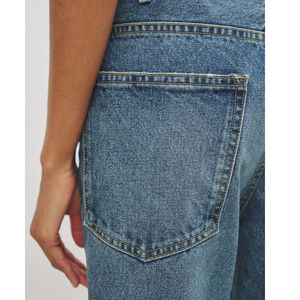 Pantalones vaqueros de pierna recta ajustados de cintura súper alta no elásticos 100% algodón moda mujer alta calidad pantalones vaqueros de mujer - Product Image 6
