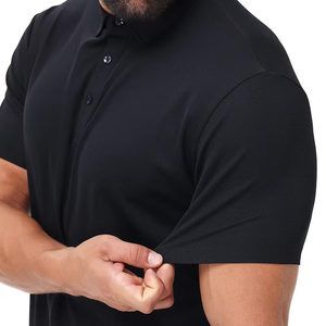 Polo de hombre al por mayor de fabricante, diseño clásico antibacteriano sensible al hielo, adecuado para negocios y ocasiones Casuales - Product Image 2