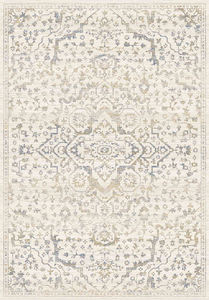 Tapis de salon classique Turkua Home Legacy, motif médaillon traditionnel, tissage point par point + PP, poils de 9 mm, surface au toucher coton - Product Image 3
