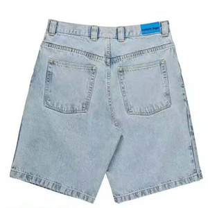 กางเกงยีนส์ขาสั้นผู้ชายแบบหลวมมีซิปไซส์พิเศษผ้าเดนิมฟอก100% เบาระบายอากาศได้ดี - Product Image 2