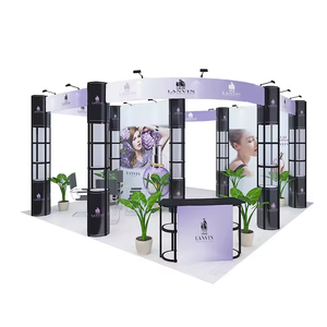 Conception de stand pliable de tour de Twister de compteur rétro-éclairé de vitrines acryliques en aluminium portatives pour des affichages de panneau de stockage d'exposition - Product Image 6
