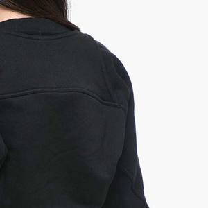 2026 Top corto para mujer sólido Casual poliéster algodón Terry Anti Shrink 300g forrado bordado invierno - Product Image 6