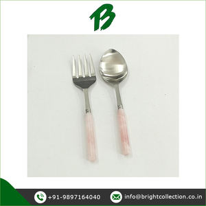 ชุดเครื่องใช้บนโต๊ะอาหารสำหรับรับประทานอาหารชุดเสิร์ฟสลัดหูจับหินธรรมชาติโรสควอตซ์พร้อมโลโก้ตามสั่ง - Product Image 2