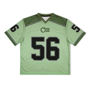 Camisetas de Fútbol Americano de Alta Calidad, Tallas Grandes, Personalizadas con Impresión Completa por Transferencia Térmica, Corte Cuadrado, Manga Corta, Transpirables - Product Image 2