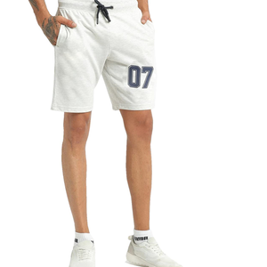 2024 New Fashion Wholesale <b>Men's</b> Fitness Sports <b>Shorts</b> Printed Cotton Fleece Sweat <b>Shorts</b> - Product Image 1
