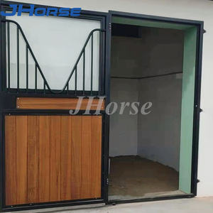 JHorse installa facilmente porte da fienile per attrezzature per cavalli con struttura in vetro inossidabile zincato - Product Image 2