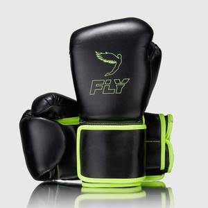 Équipement d'entraînement à lacets en cuir vert et noir de haute qualité personnalisé OEM pour les gants de frappe de kickboxing et de sparring - Product Image 1