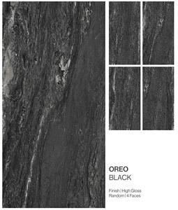 Carreaux en porcelaine OREO BLACK, finition haute brillance, aspect moderne - Product Image 1