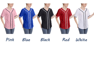 เสื้อยืดเบสบอลสำหรับผู้ชายเสื้อซอฟต์บอลแบบติดกระดุมเสื้อระบายอากาศได้ดี - Product Image 5