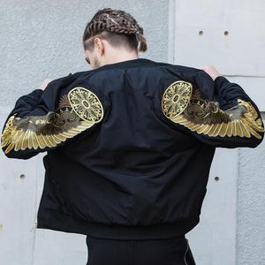 Chaquetas de bombardero de lujo de recuerdo Sukajan para hombre de diseño premium, moda personalizada, seda de cuatro Fénix legendarios para hombre - Product Image 5