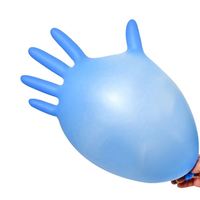Gants en nitrile bleus/blancs 100 % nitrile de haute qualité à prix de gros, à picots fins, polyvalents