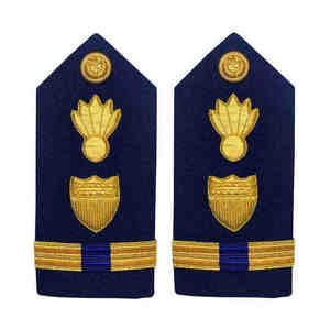 Épaulettes dorées métalliques à 1 2 3 4 rayures de haute qualité OEM Articles de réglementation uniformes confortables - Product Image 2