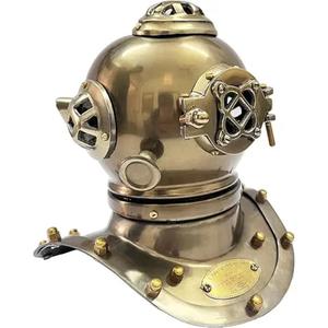 Sous-marin en laiton Casque de plongée sous-marine frotté à l'huile en laiton antique Casque de plongée marin fait à la main de Vintage Navy Diver d'Inde - Product Image 2