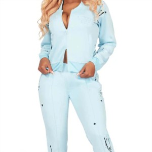 "Survêtement empilé authentique pour femme-Tissu confortable et léger, idéal pour la mode et l'usure quotidienne" - Product Image 5
