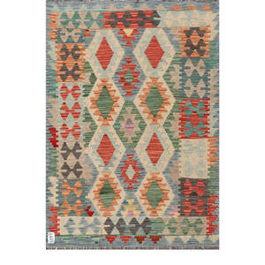 Alfombra Imaco Maimana Afganistán, Alfombra Kilim de 149 x 103 cm, Juego de Alfombras - Product Image 1