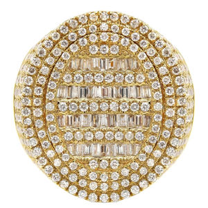 แหวนแต่งงานนิรันดร์ทำด้วย925เงินสเตอร์ลิงประดับเพชรที่โตแล้วมีความชัดเจน2024อัญมณีชั้นดีเครื่องประดับขายส่ง - Product Image 1