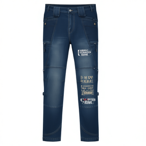 TERRAX Denim <b>Work</b> Trousers Size 48 Comfortable <b>Jeans</b> for Men Promotional Product - Product Image 2