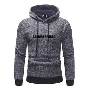 Sweat-shirt à capuche en polyester/coton personnalisé avec logo, automne/hiver, vente en gros, 350 g/m², sweats à capuche pour couples - Sweats à capuche et sweat-shirts pour hommes grandes tailles - Product Image 1