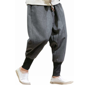 Pantalon de survêtement décontracté personnalisé de haute qualité avec ceinture élastique pantalon de survêtement à l'entrejambe pour hommes pantalon de survêtement respirant à l'entrejambe - Product Image 4