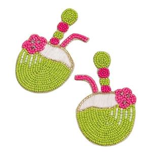 เครื่องประดับยอดนิยมต่างหูลูกปัดร้อยปักทรงกลมจากต่างหูทำด้วยมือของอินเดียสำหรับผู้หญิงและเด็กผู้หญิงดูคลาสสิก - Product Image 6