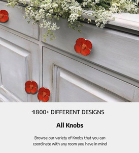 Boutons de fleurs en laiton antique pour armoires commodes meubles d'extérieur qualité exportation poignée tire pour cuisine chambre à coucher utilisation en fonte - Product Image 3