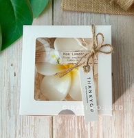 2024 Nouvel An Cadeau Valentine Coffret Cadeau Huile De Noix De Coco Fleur Savon 100g Plumeria Fleur Parfum Produit de Thaïlande