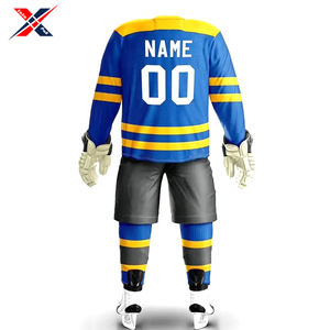 En différentes couleurs Qualité supérieure Nouveau style Faites votre propre main Logo personnalisé imprimé Sport Uniformes de hockey sur glace - Product Image 3